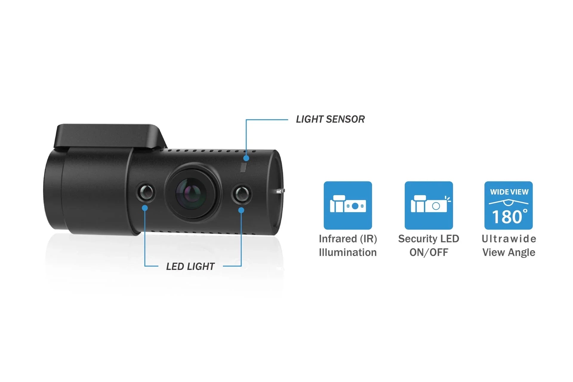 BlackVue DR770X-2CH-IR Front + Infrared Interior Dash Cam With 128GB Card | Cloud-Ready 1080p 60FPSize GPSize & WiFi