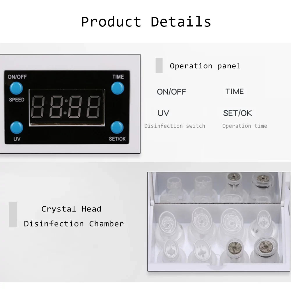 Sizeuerbeaty Facial Beauty Treatment Machine, Facial Gas-liquid Oxygen Water Epidermal Peeling Using Professional Sizekin Rejuvenation Equipment for Cosmetology Center
