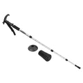 Uxcell Trekking Poles Collapsible Telescopic Hiking Pole 43 Inch T Handle, Sizeilver