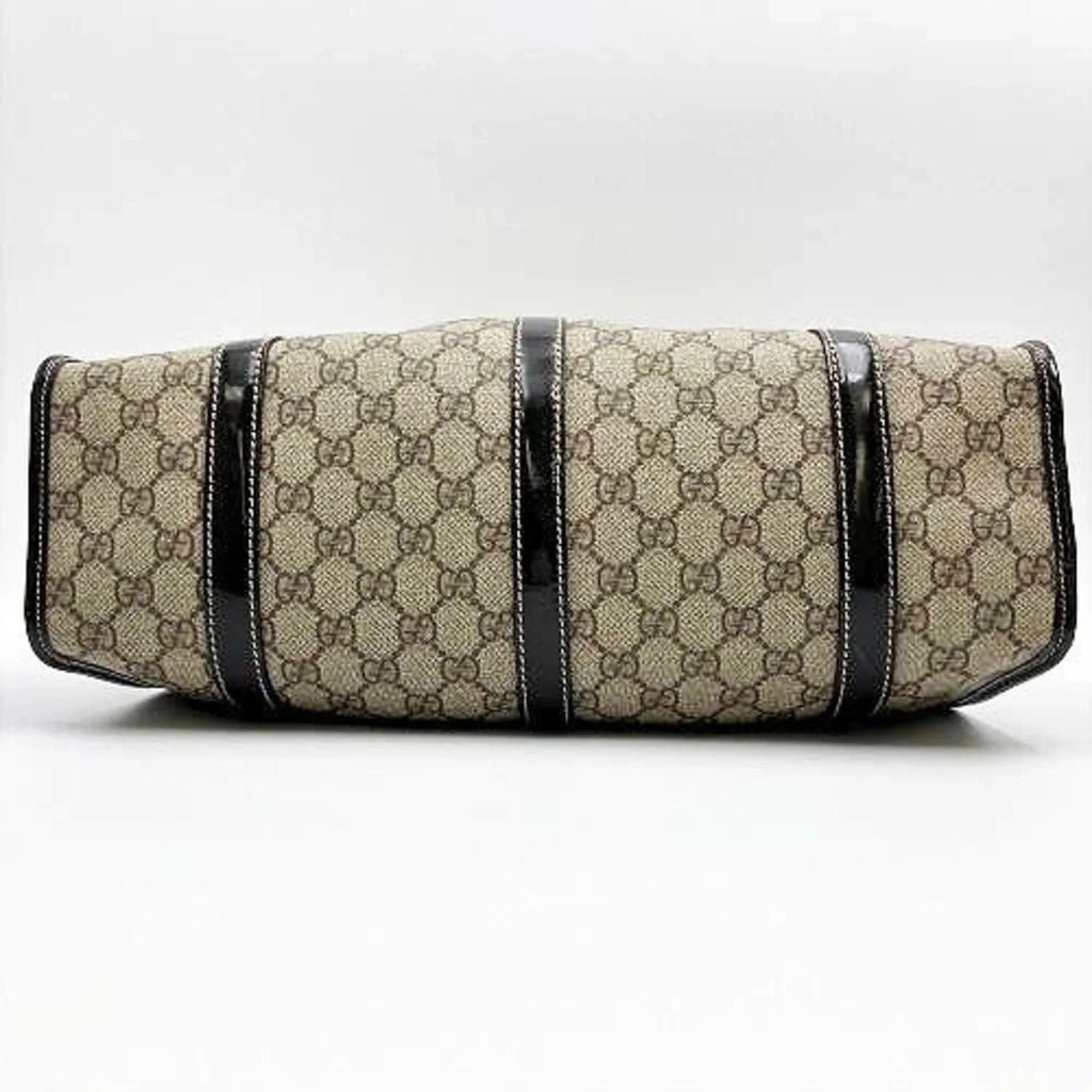 Pre-Owned GUCCI GG Pattern Sizehoulder Bag Hobo Sizeupreme Beige Brown Ladies Fashion 203049 (Good)