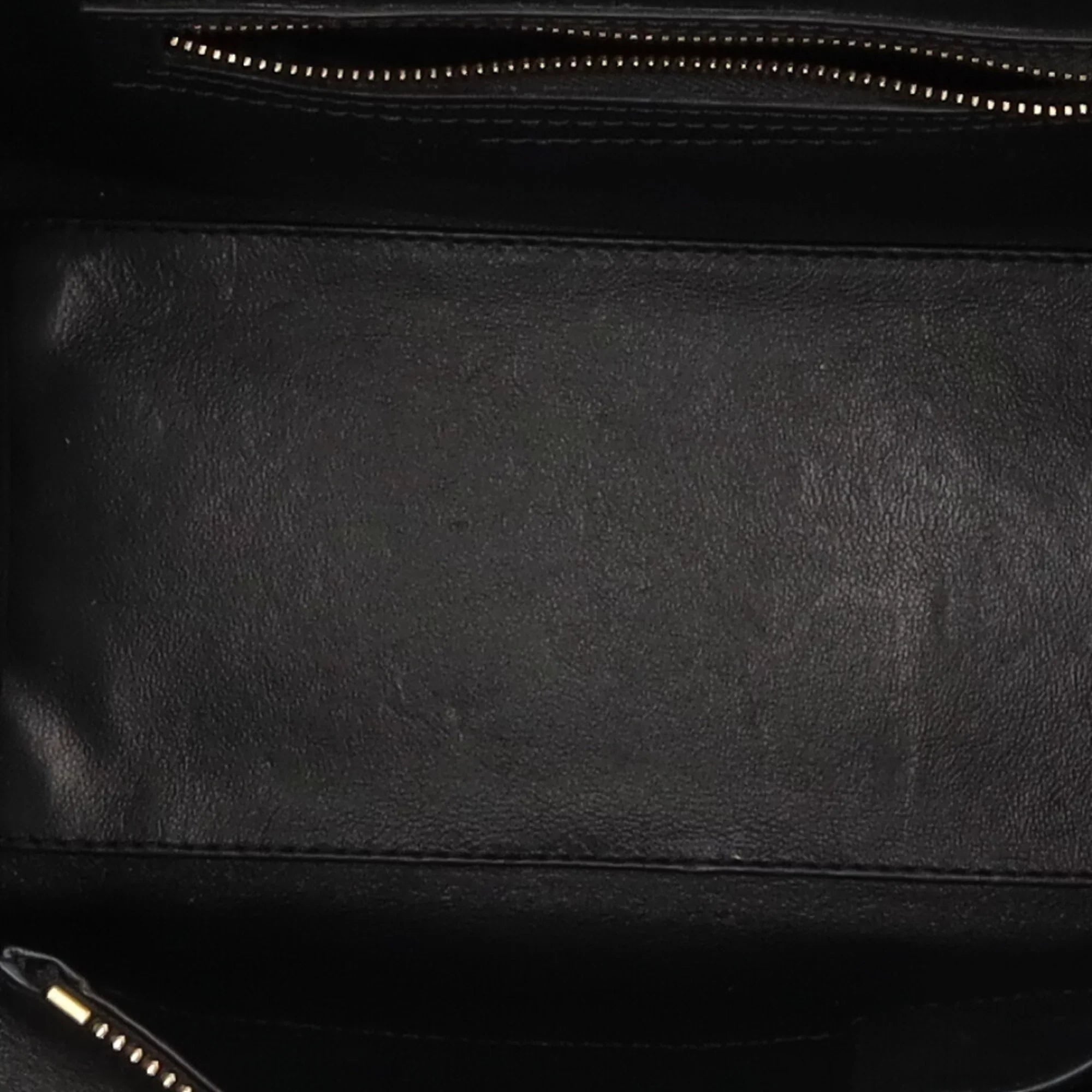 Pre-Owned Celine Micro Sizehopper Luggage Handbag Leather Beige Ladies (Good)