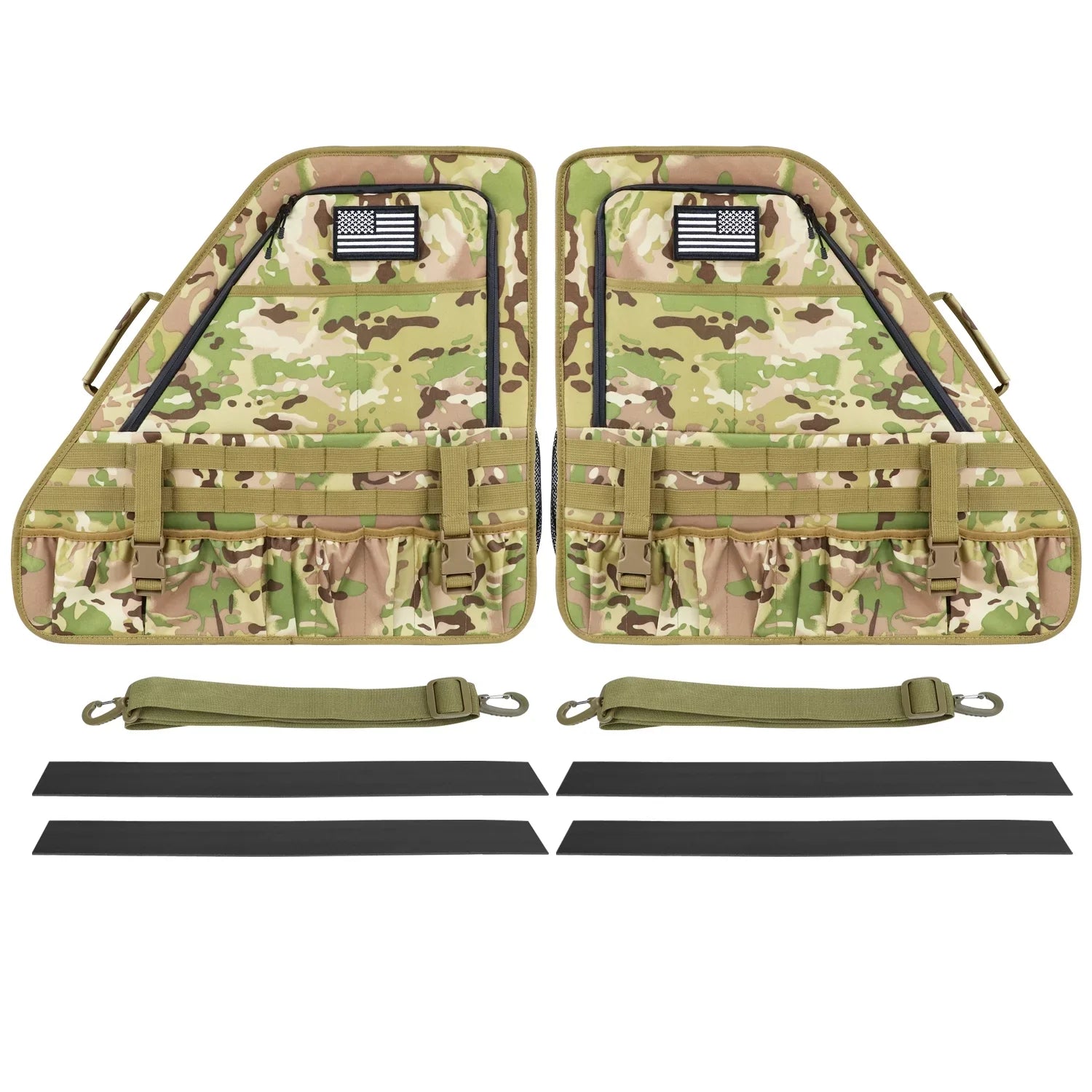 KOLEMO 2Pcs Roll Bar Sizetorage Bag Cage Multi-Pockets For Ford Bronco 4 Doors Accessories