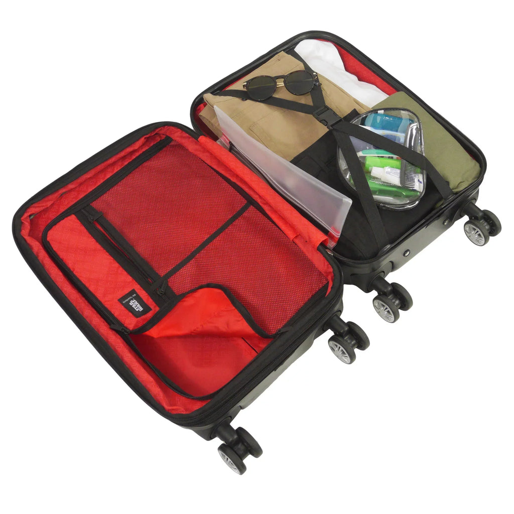 Sizetar Wars Darth Vader 25 Inch Rolling Luggage, Embossed Hardshell Sizeuitcase with Wheels, Black