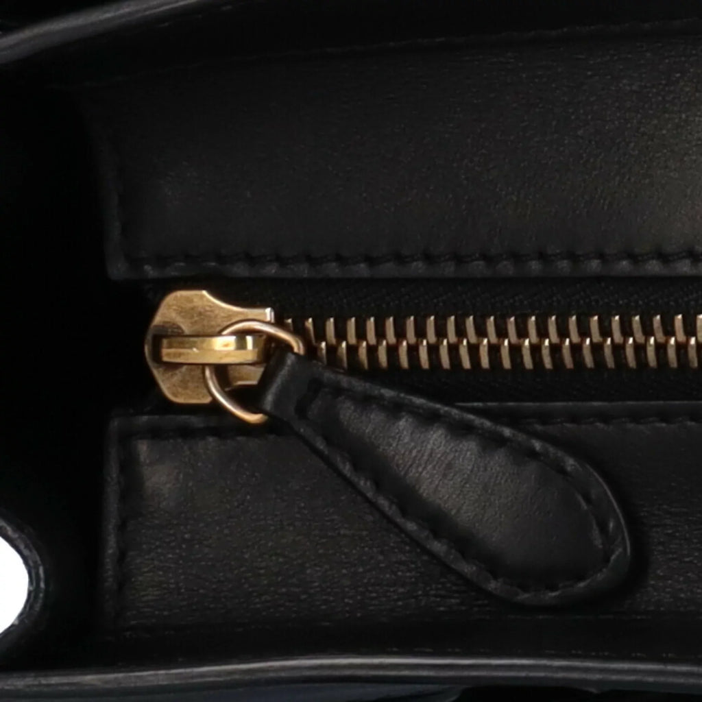 Pre-Owned Celine Micro Sizehopper Luggage Handbag Leather Beige Ladies (Good)