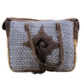 KB OHLAY KB683 TOTE Upcycled Wool Upcycled Canvas Hair-on Genuine Leather women bag western handbag purse