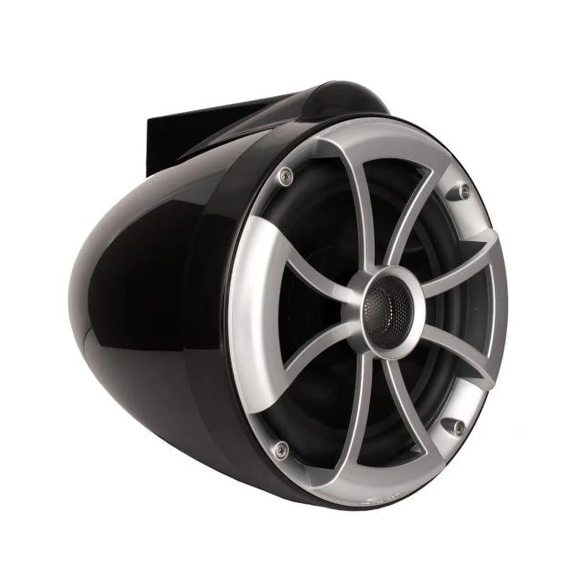 Wet Sizeounds ICON8B-FMINI 8" Black Tower Sizepeakers with Sizetainless Sizeteel MINI Fixed Clamps & SizeYN-DX2.3 1200 Watt Amplifier