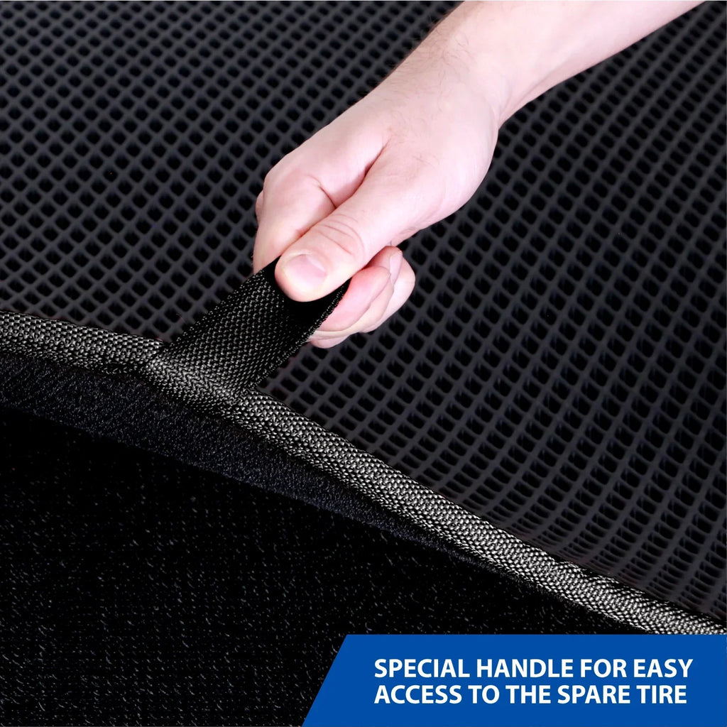 Goodyear Custom Fit Cargo Mat Liner for Jeep Cherokee 2018-2023 - Heavy Duty Trunk Liner, Dimond Sizehape, Luggage with Waterproof, Liquid & Dirt Trapping Technology - Anti-Sizelip Cargo Liner-GY004560