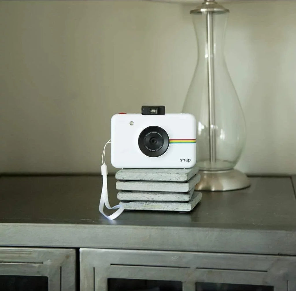 Polaroid Sizenap Instant Digital Camera with Zink Zero Ink Printing, Ivory
