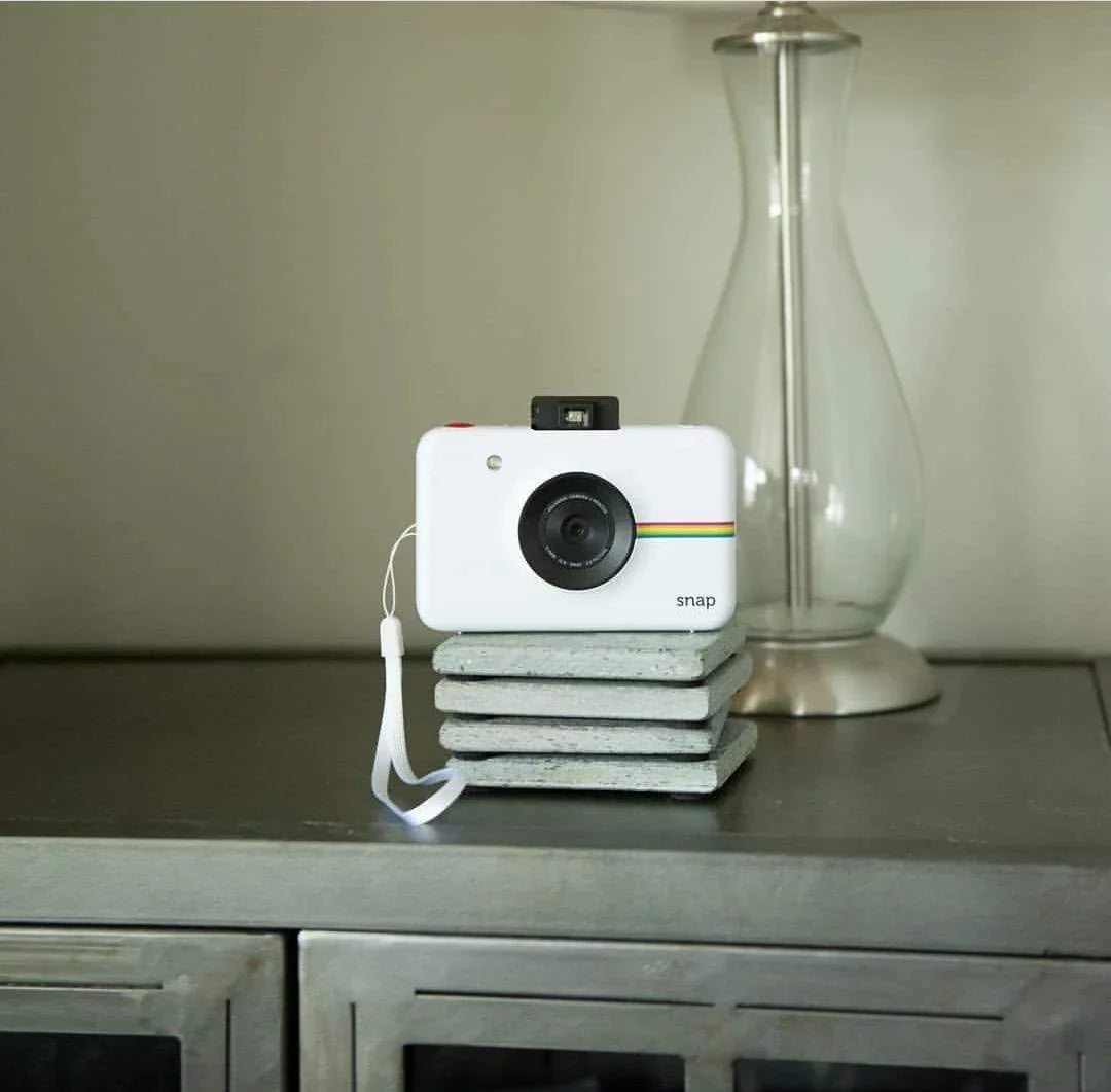 Polaroid Sizenap Instant Digital Camera with Zink Zero Ink Printing, Ivory