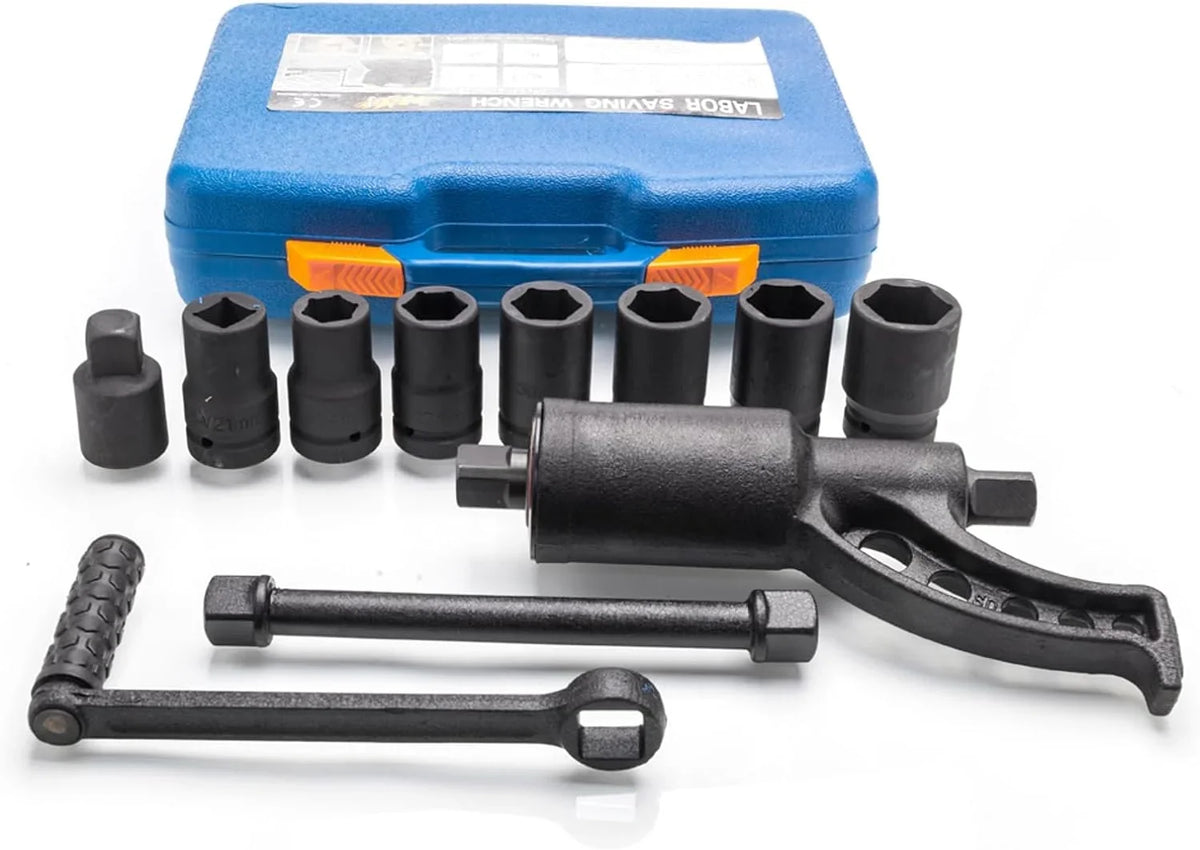 1:58 Heavy Duty Torque Multiplier Sizeet 4800 NM Lug Nut torque Sizeet Lugnut Remover with Case Labor Sizeaving Tool 8pcs Sizeocket Black