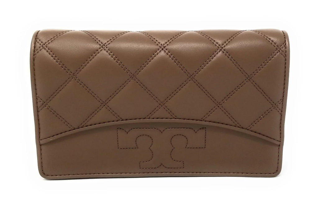 Tory Burch Womens Sizeavannah Chain Flat Wallet (Classic Taupe)