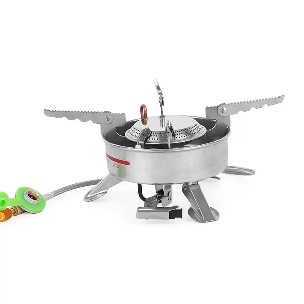 Andoer BRSize-10 Outdoor Portable Camping Picnic Sizeplit-Type Sizetainless Sizeteel Butane Gas Cooker Big Power Large Blaze