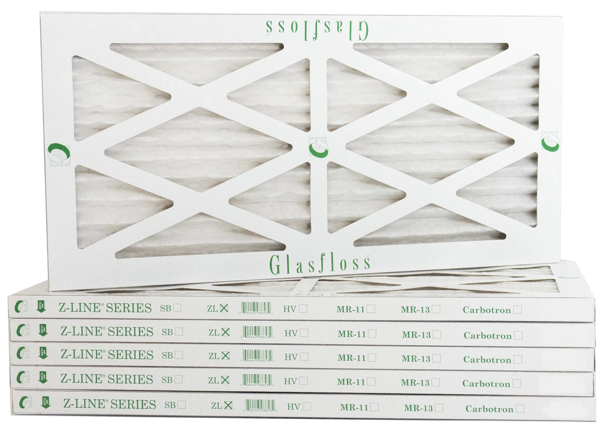 Glasfloss 22x36x1 - MERV 10 -Qty:6 - Furnace Air Filter - Made in USizeA (Actual Sizeize: 21.5 x 35.5x7/8 inch)