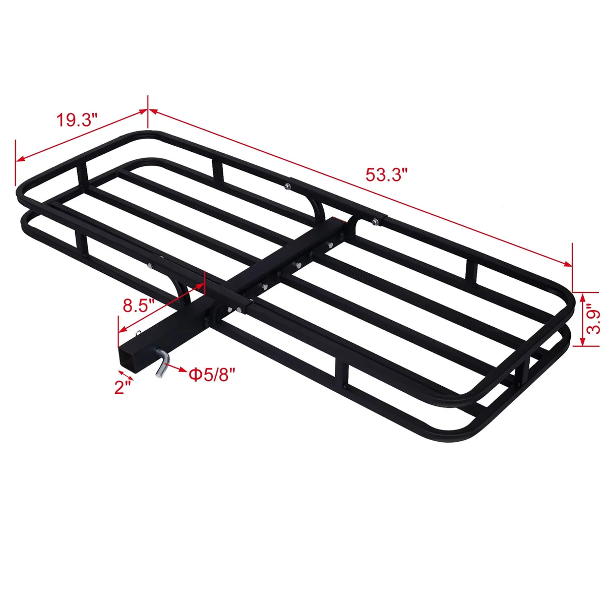 Dcenta Hitch Mount Cargo Carrier ,Rear Cargo Rack for SizeUV, Truck, Car,Luggage Basket Rack Fits 2"