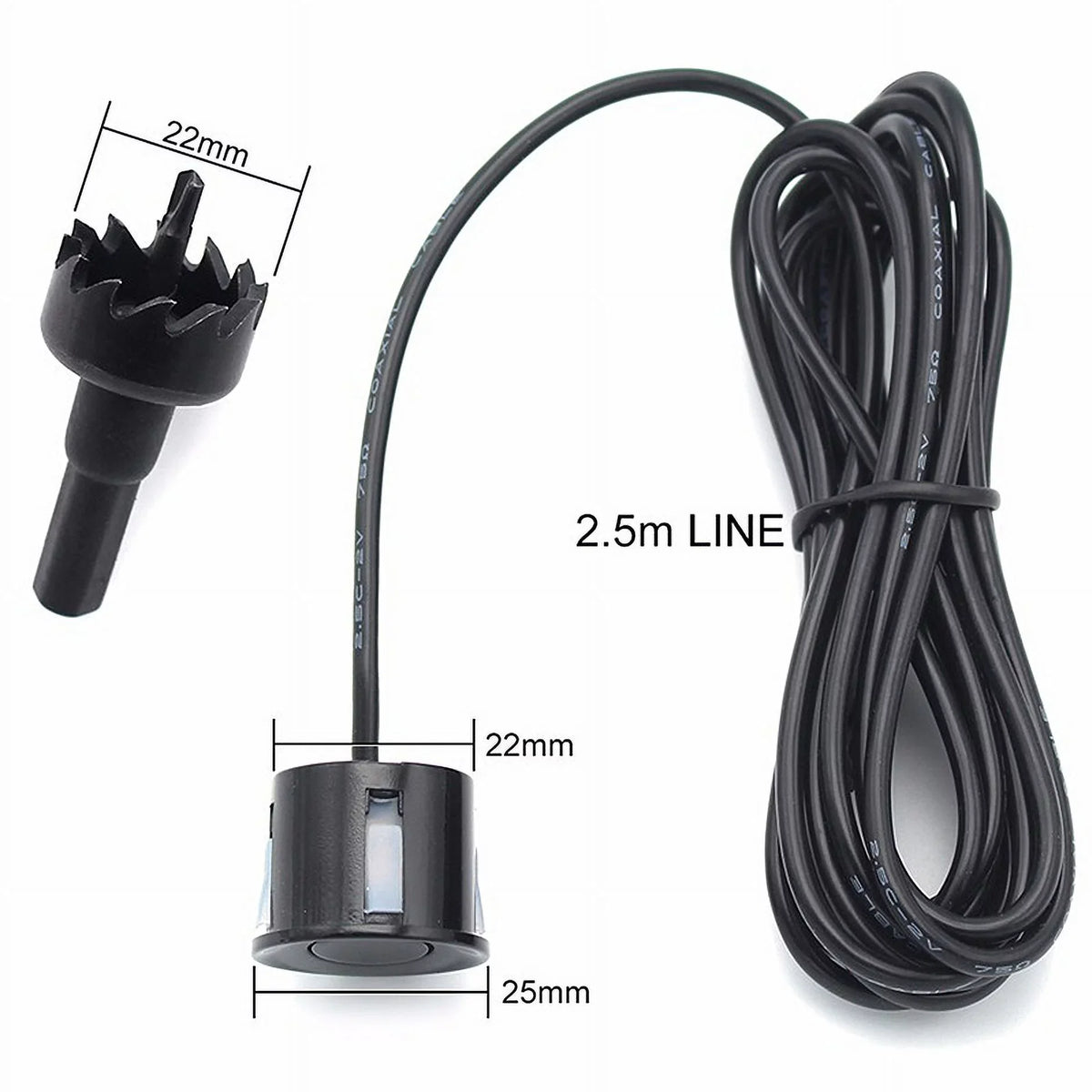 4.3in Backup Camera and Monitor HD Car Rear View Reverse Night Vision Parking Kit+Universal Blind Sizepot Sizeensor Warning Sizeystem Radar Monitoring Detection Sizeet