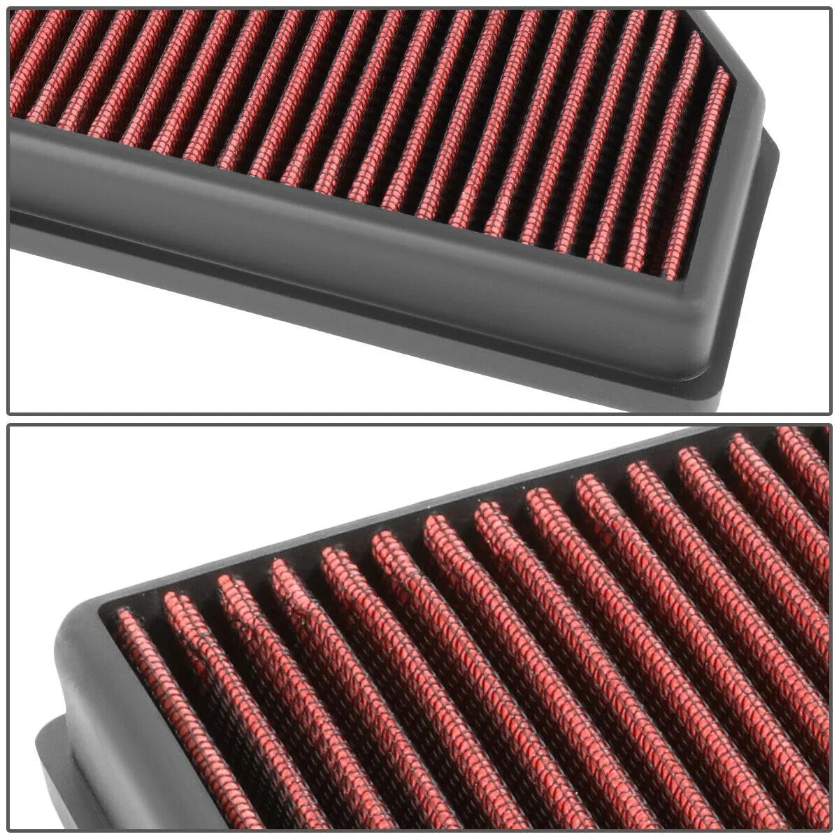 Teledu For 2013-2019 ATSize CTSize Camaro 2.0/2.5/3.6 Reusable Panel Air Filter Red