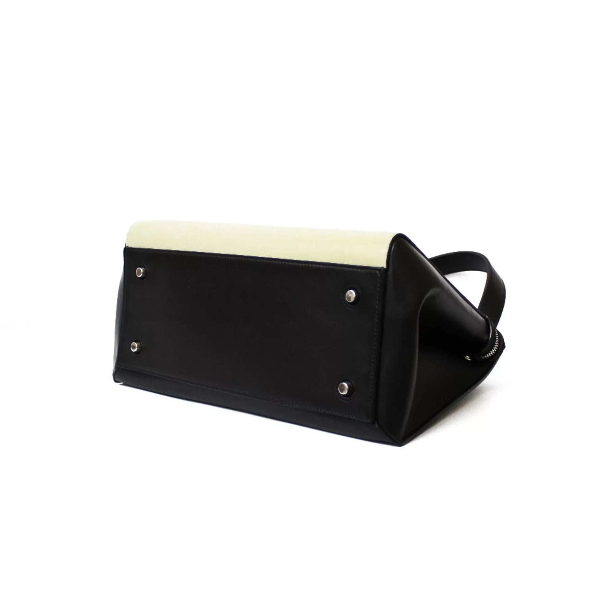Pre-Owned CELINE Celine Handbag Edge Overseas Large Black Yellow Women's Leather (Fair)