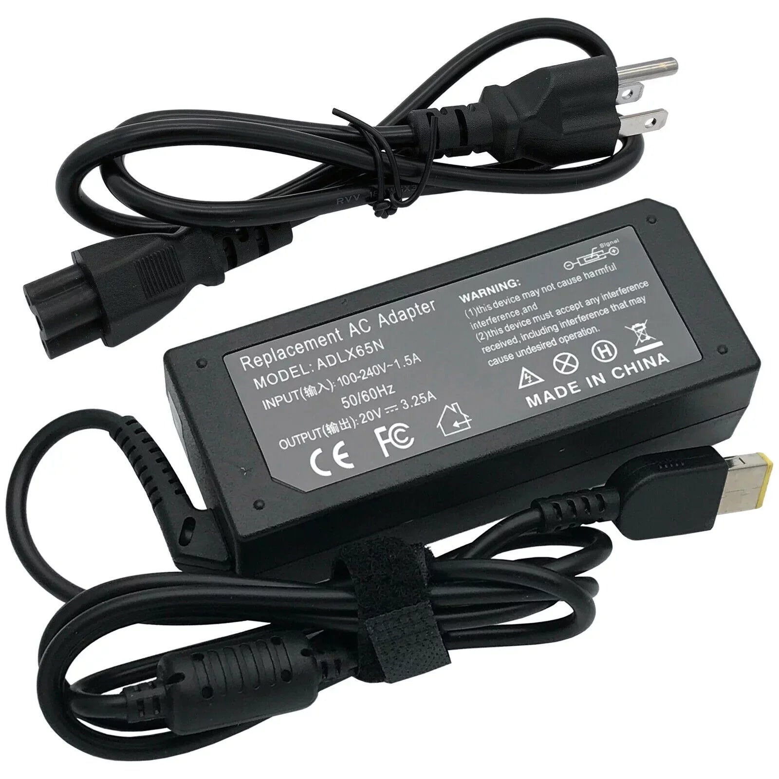 65W 20V 3.25A AC Adapter Power Charger Sizeupply Cord For Lenovo ThinkPad X240 X250