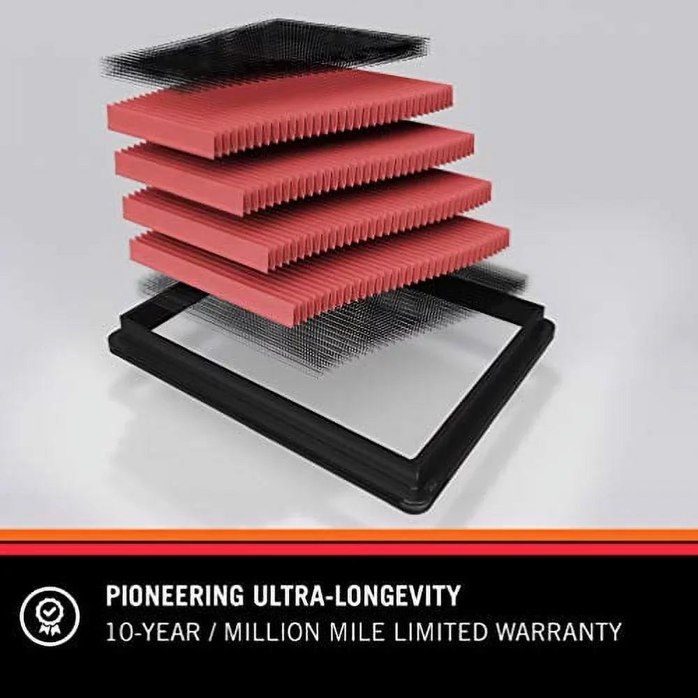 K&N Engine Air Filter: High Performance, Premium, Washable, Replacement Filter: 2013-2019 Ford/Lincoln (Fusion, Modeo V, C-Max, MKZ Hybrid), 33-5001