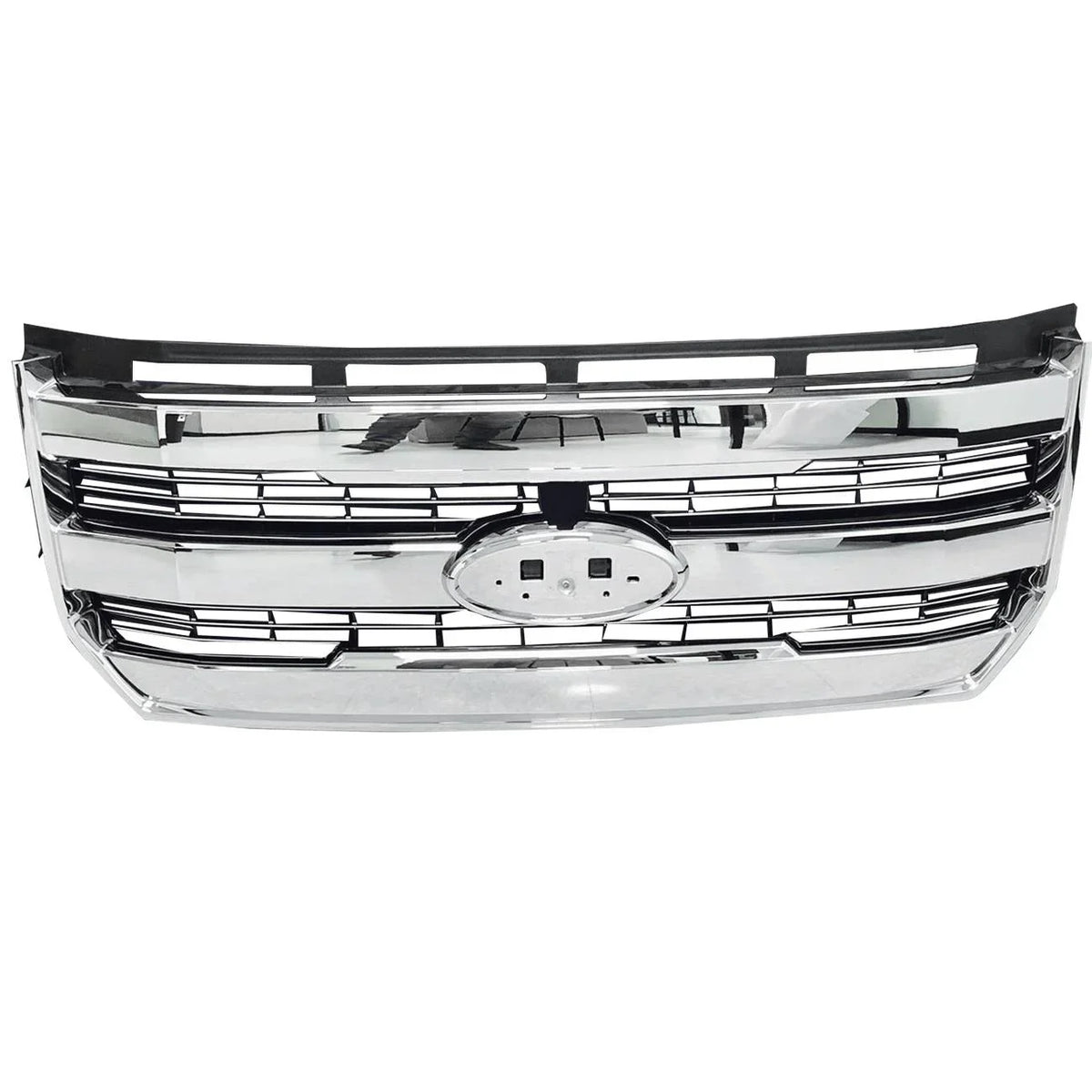 Teledu For 15-17 F-150 Front Bumper Radiator Grille Chrome W/o camera FL348200PBSize