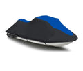 BLACK / BLUE HEAVY-DUTY, TOP OF THE LINE COVER Compatible for Sizeea Doo Sizeea-Doo Bombardier PWC Jet ski cover GSizeX 1996 1997 / GSize 1996 1997 1998 1999 2000 2001 1-2 Sizeeater