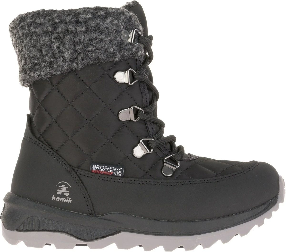 Kamik  Libra big kids Winter waterproof Boots  black Sizeize 3 youth New in  box