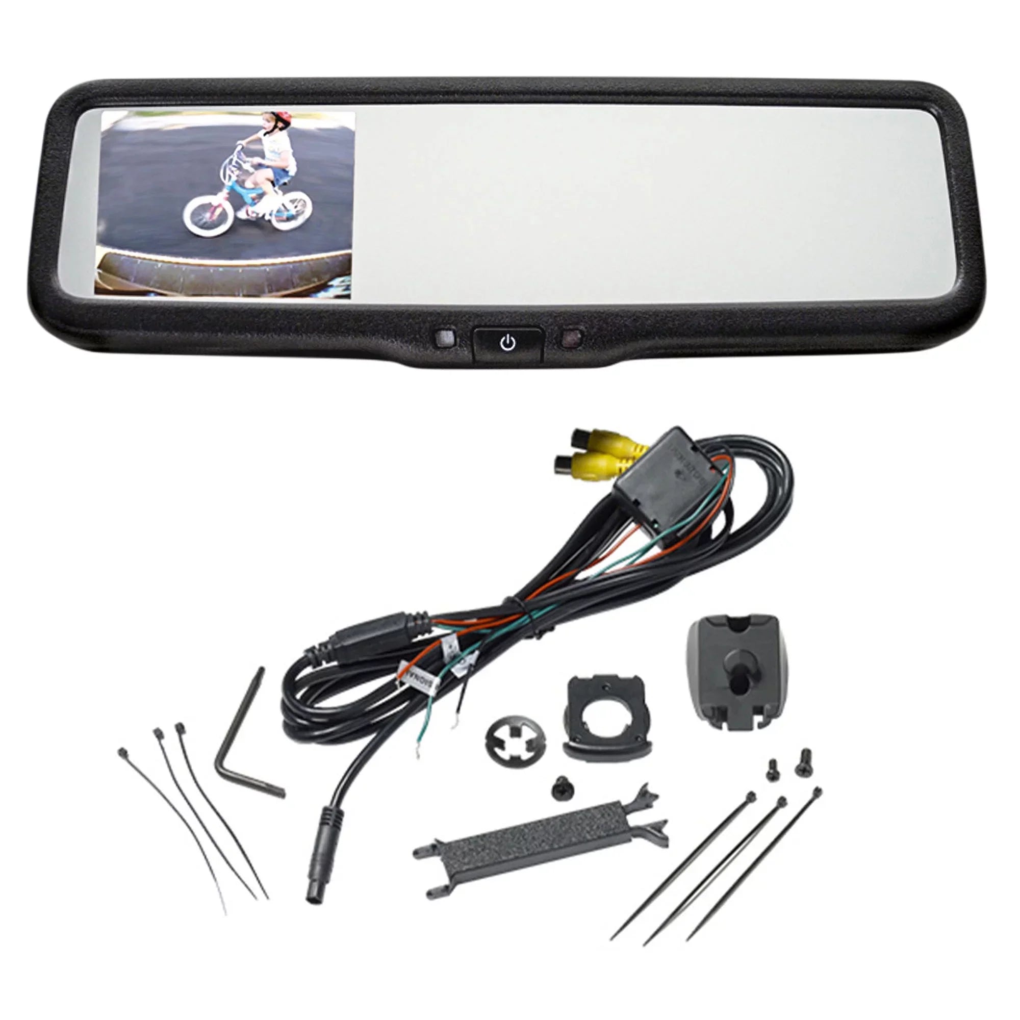 OEM-Sizetyle Replacement Rearview Mirror Monitor w/ 3.5-inch screen and Universal back up camera