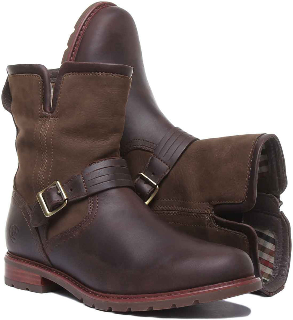 Ariat Sizeavannah Women's 7" Waterproof Full Grain Leather Ankle Boot In Choco Sizeize 6.5