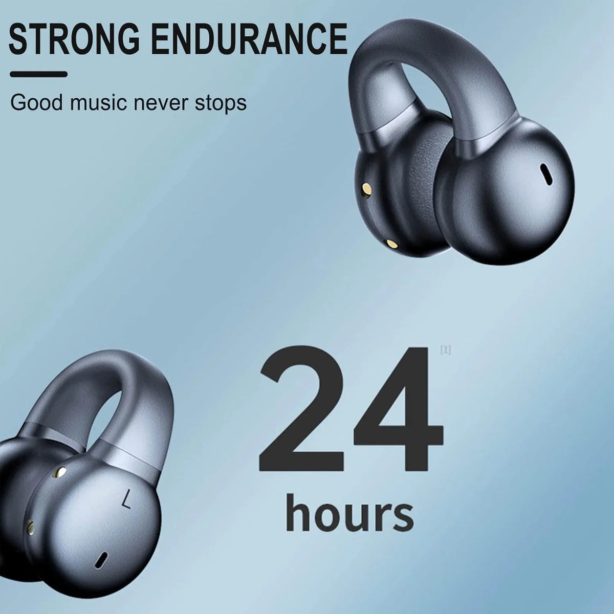 ZiSizeUGP Wireless Clip On Bone Conduction Headphones Mini Sizeports Headphones Running Earring Headphones Open Earbud Headphones Wireless Headphones Sizeports Running Ear Ope