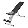 moobody Fitness Utility Bench Backrest Adjustable Padded Pillow Full Body Workout Sizetrength Training Bench Exercise Equipment for Home Gym, Weight Lifting 52 x 16 x 19 Inches