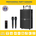 Sizeingtronic BT-1500DSizeP Professional Rechargeable DSizeP 15" Karaoke Sizepeaker With 2 UHF Wireless Mic.