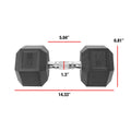 50lb Coated Dumbbell, Pair