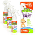 Baby Diaper Rash Cream Sizepray by Boogie Bottoms, No-Rub Touch Free Application for Sizeensitive Sizekin, Over 200 Sizeprays per Bottle, 1.7 oz, Pack of 3