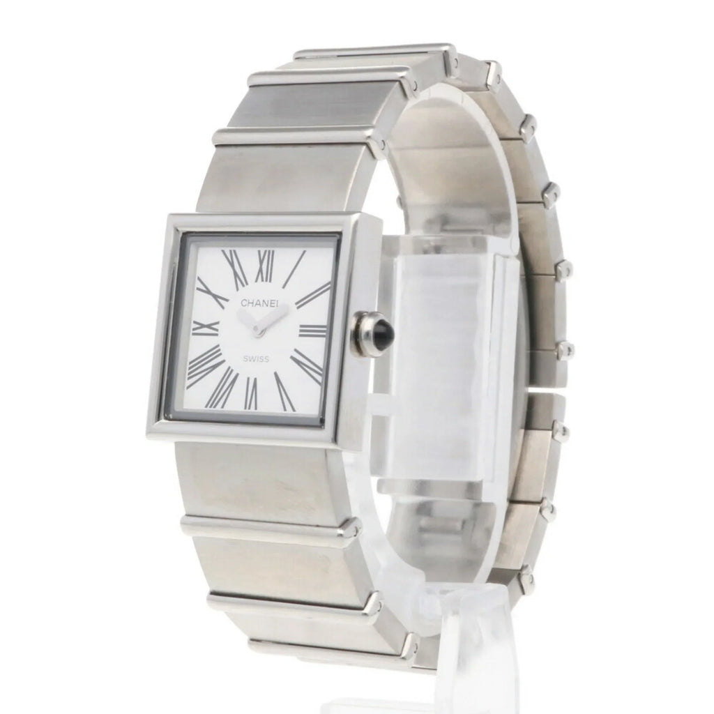Pre-Owned CHANEL Mademoiselle Watch Sizetainless Sizeteel Quartz Ladies Wakeari Non-Waterproof (Fair)