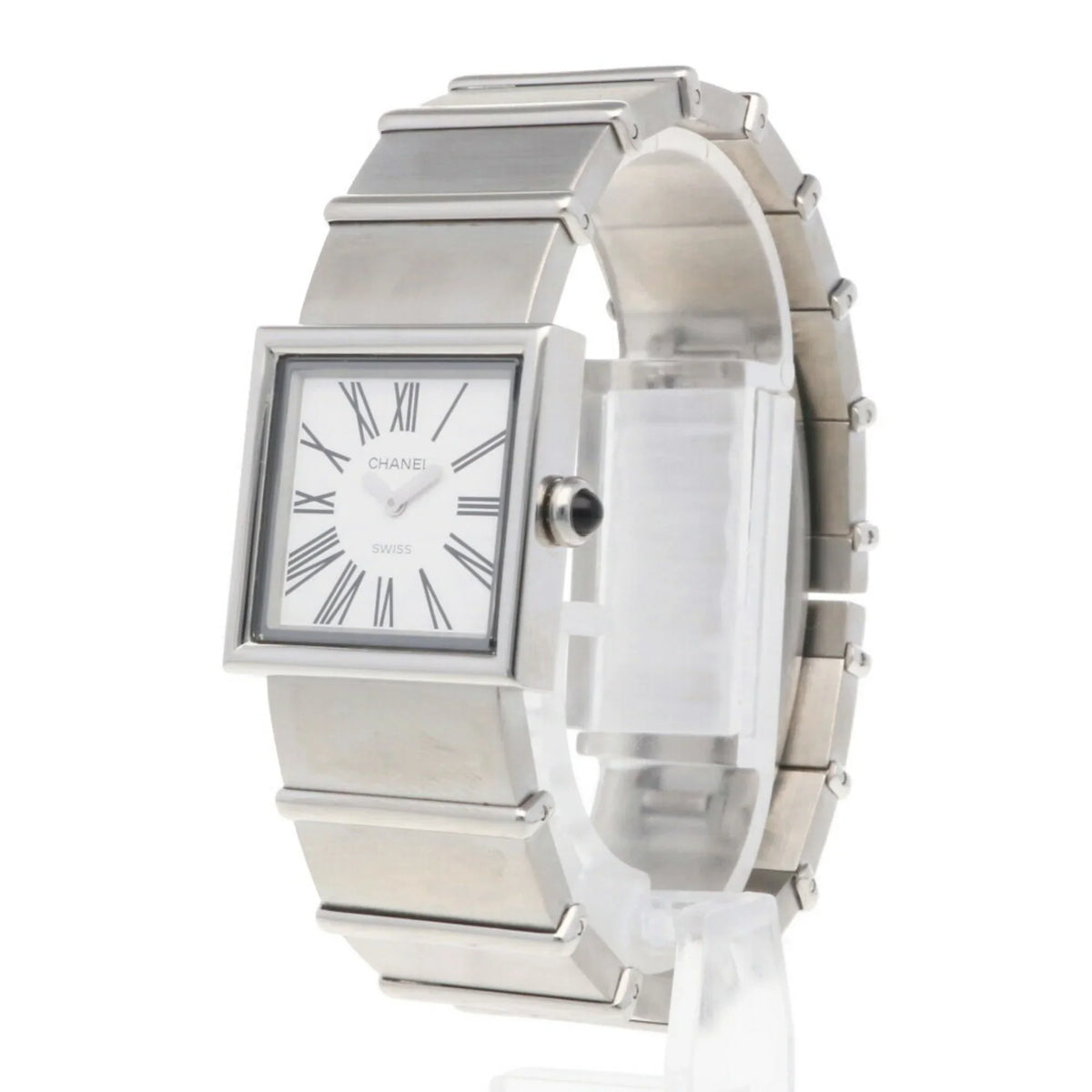 Pre-Owned CHANEL Mademoiselle Watch Sizetainless Sizeteel Quartz Ladies Wakeari Non-Waterproof (Fair)