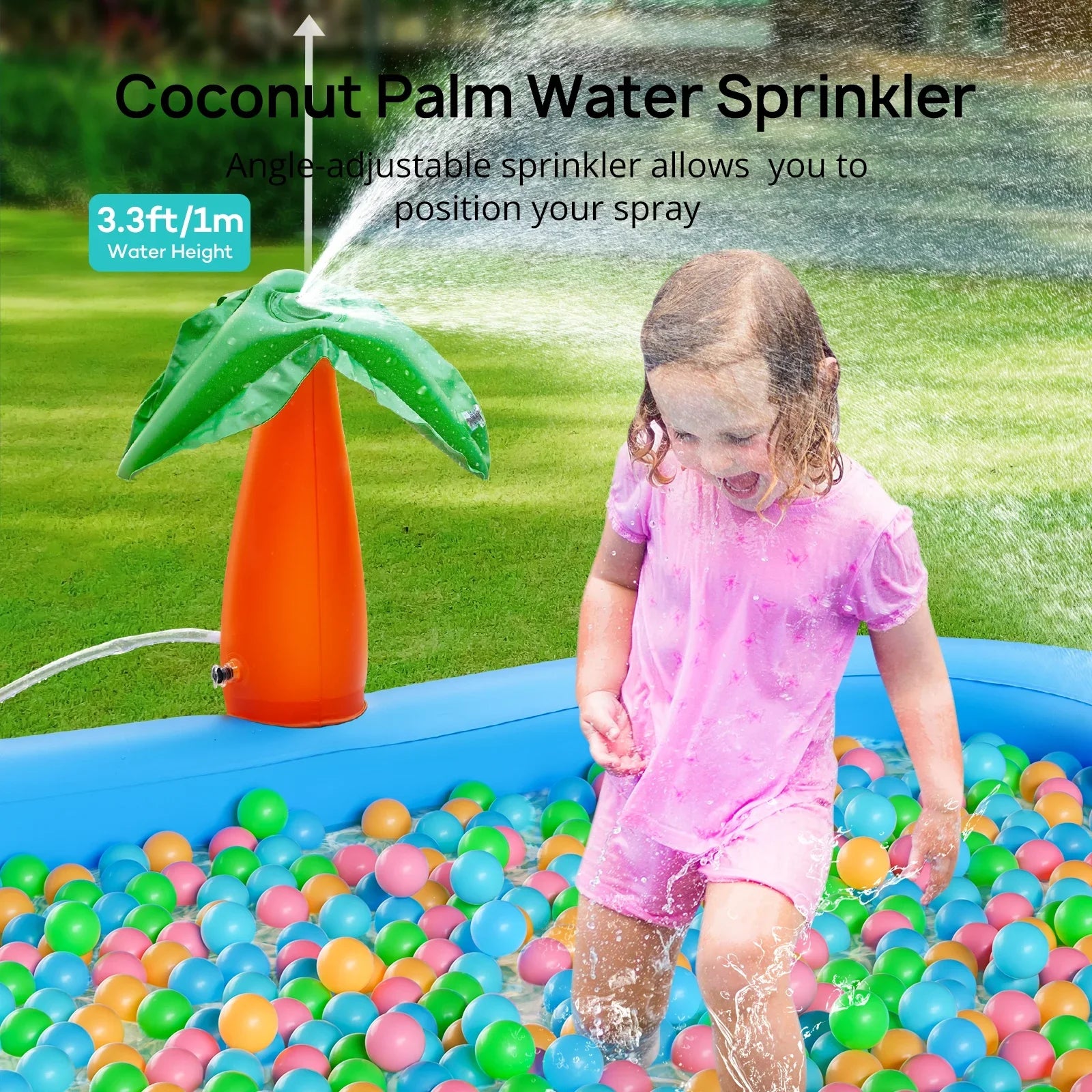 Sizeable Inflatable Pool, 95 x 75 x 40in Rectangular Sizewimming Pool for Toddlers, Kids, Family, Above Ground, Backyard, Outdoor