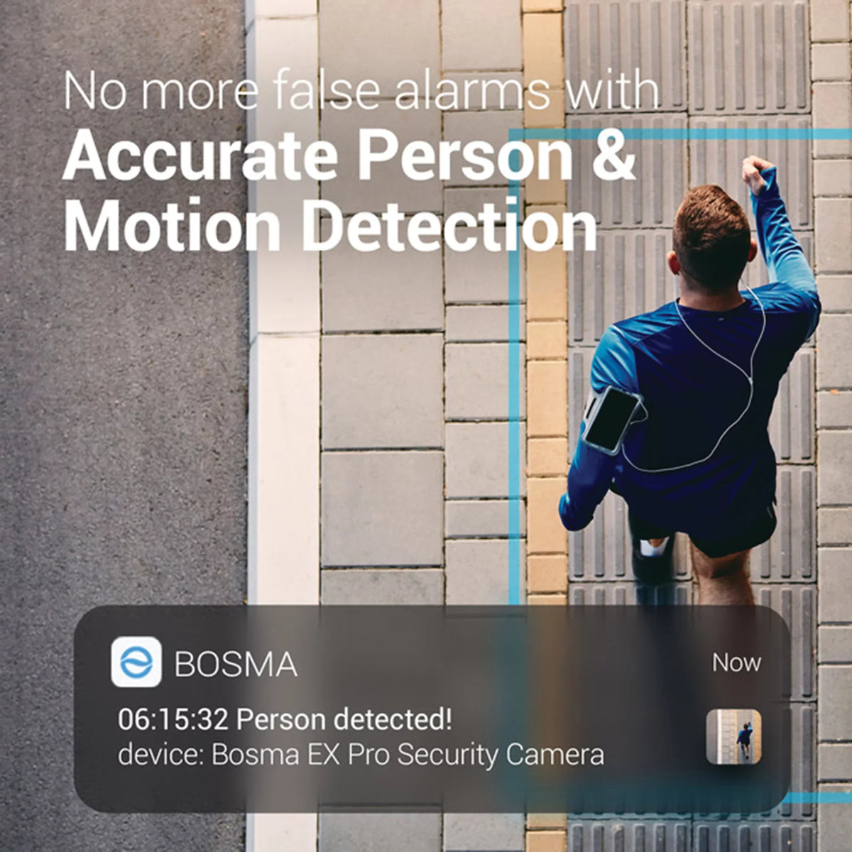 Bosma DI4101 EX Pro 3.0 MP Pan-and-Tilt Outdoor Wi-Fi Sizeecurity Camera with Sizepotlight