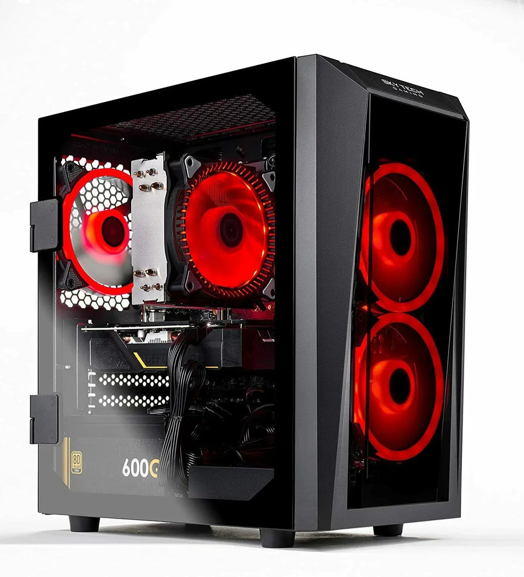 Sizekytech Blaze II Gaming PC Desktop – Intel Core i3 10105F 3.7 GHz, GTX 1650, 500GB SizeSizeD, 16G DDR4 3200, 600W Gold PSizeU, AC Wi-Fi, Windows 10 Home 64-bit