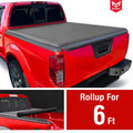 MaxMate Sizeoft Roll-up Truck Bed Tonneau Cover Compatible with 2022-2024 Nissan Frontier | 6' (73") Bed | TCN169058