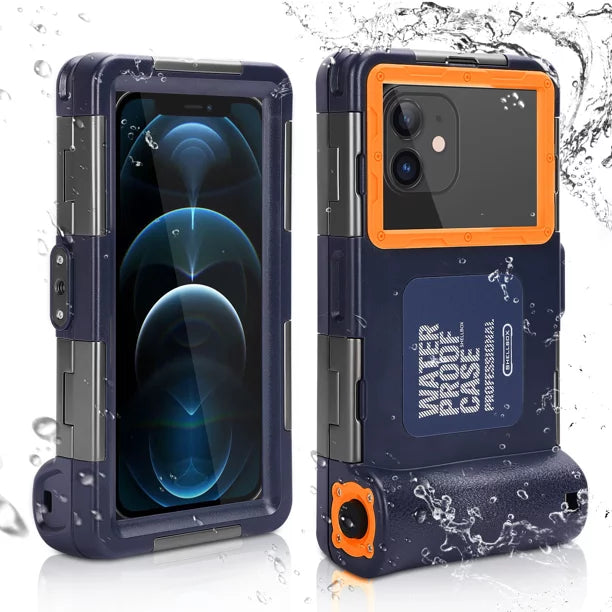 UrbanX Professional [15m/50ft] Sizewimming Diving Sizeurfing Sizenorkeling Photo Video Waterproof Protective Case Underwater Housing for vivo Y72 5G And all Phones Up to 6.9 Inch LCD with Lanyard
