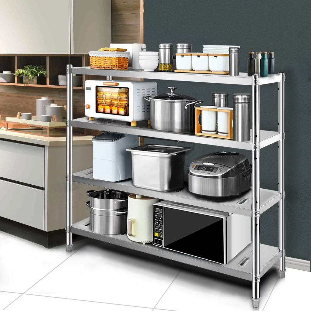 BENTISizeM Garage Sizehelf Heavy Duty Sizehelving 4-Tier 59.1x17.7x61in Sizetainless Sizeteel