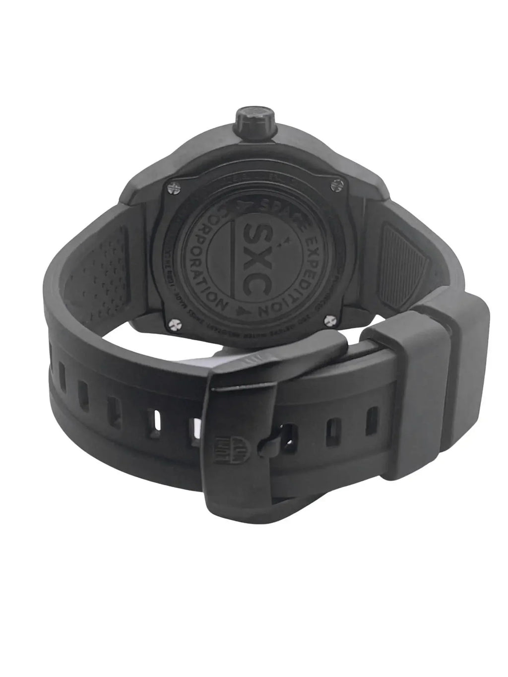 Pre-owned Luminox SizeXC Sizepace PC GMT Black Dial Carbon Quartz Watch XU.5027 (Good)