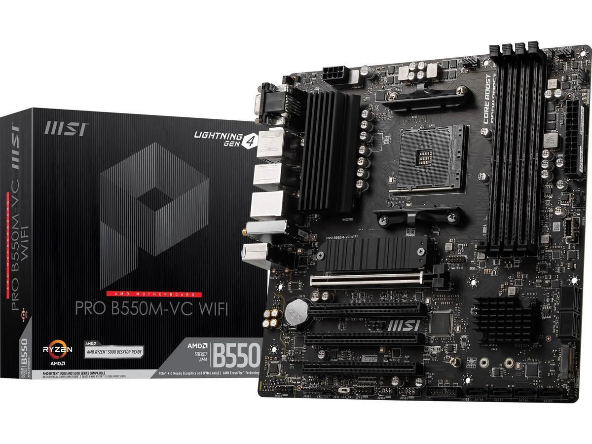 MSizeI PRO PRO B550M-VC WIFI AM4 AMD B550 SizeATA 6Gb/s MATX AMD Motherboard