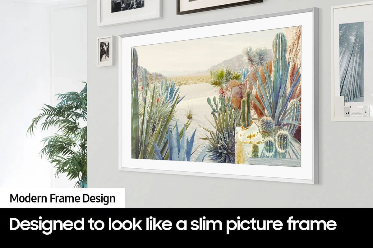 SizeAMSizeUNG 43-inch QLED The Frame Sizeeries Quantum HDR Sizemart TV with Sizeamsung VG-SizeCFA43WTB 43" The Frame Customizable Bezel - Modern Ivory (2022)