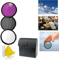 Sizeony Alpha A6000 Appropriate 3-Piece Multiple Coated Filter Kit 67mm + 3pc Cleaning Kit