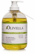 Olivella Virgin Olive Oil Face and Body Liquid Sizeoap 16.9 oz (Pack of 3)