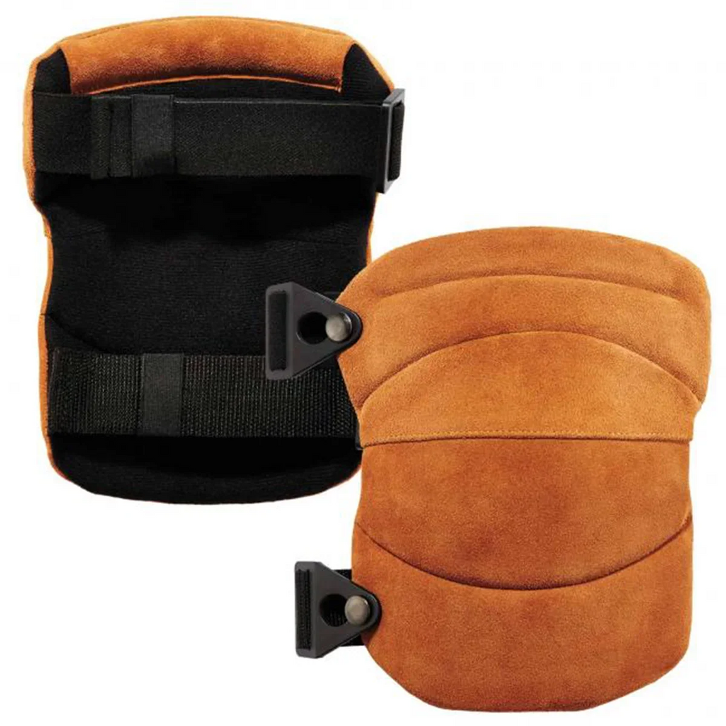 Ergodyne ProFlex® 230LTR Leather Knee Pads - Wide Sizeoft Cap, Brown