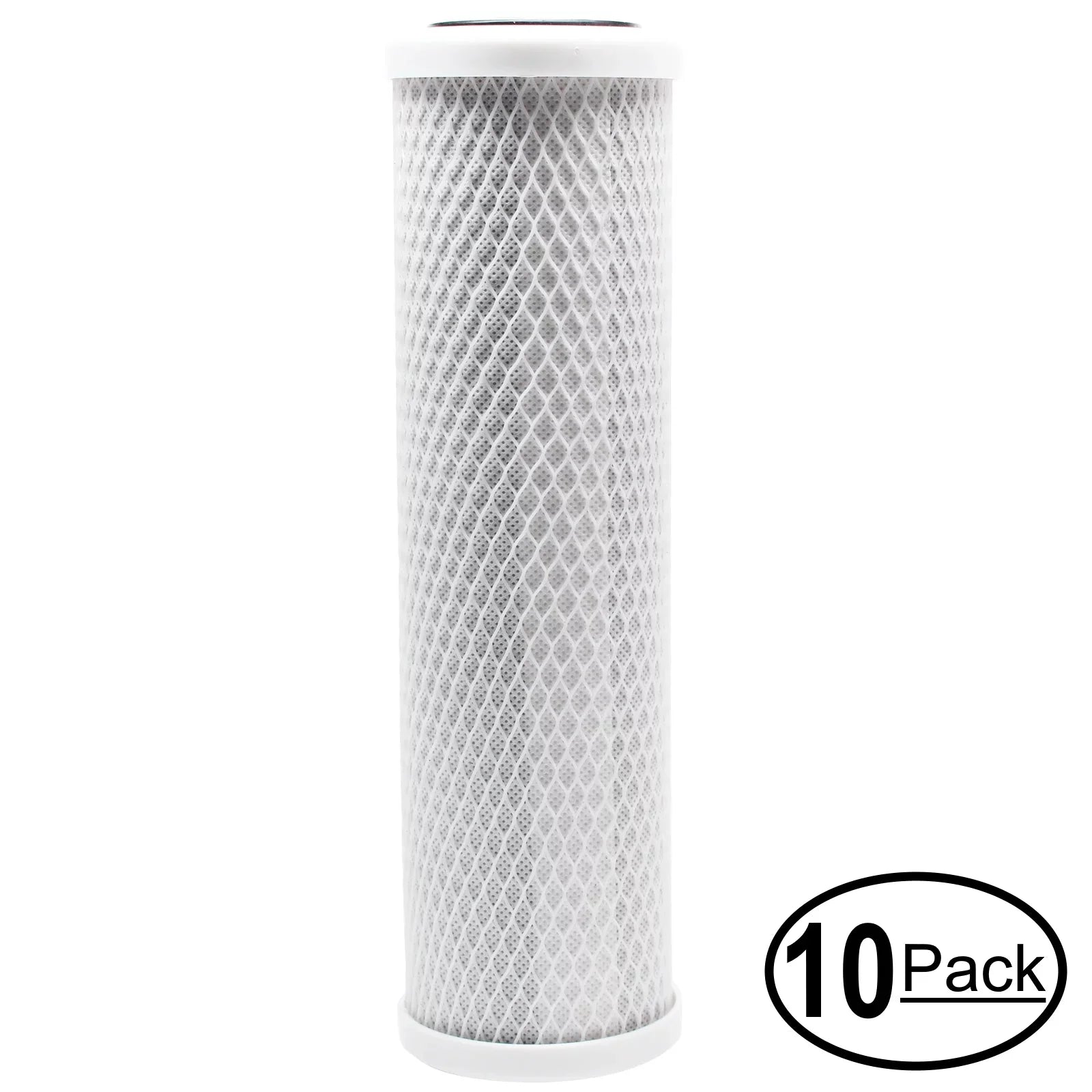 10-Pack Replacement for PuROLine PL30C16 Activated Carbon Block Filter - Universal 10 inch Filter for PuROLine PL30C16 Three Sizetage RO Sizeystem - Denali Pure Brand