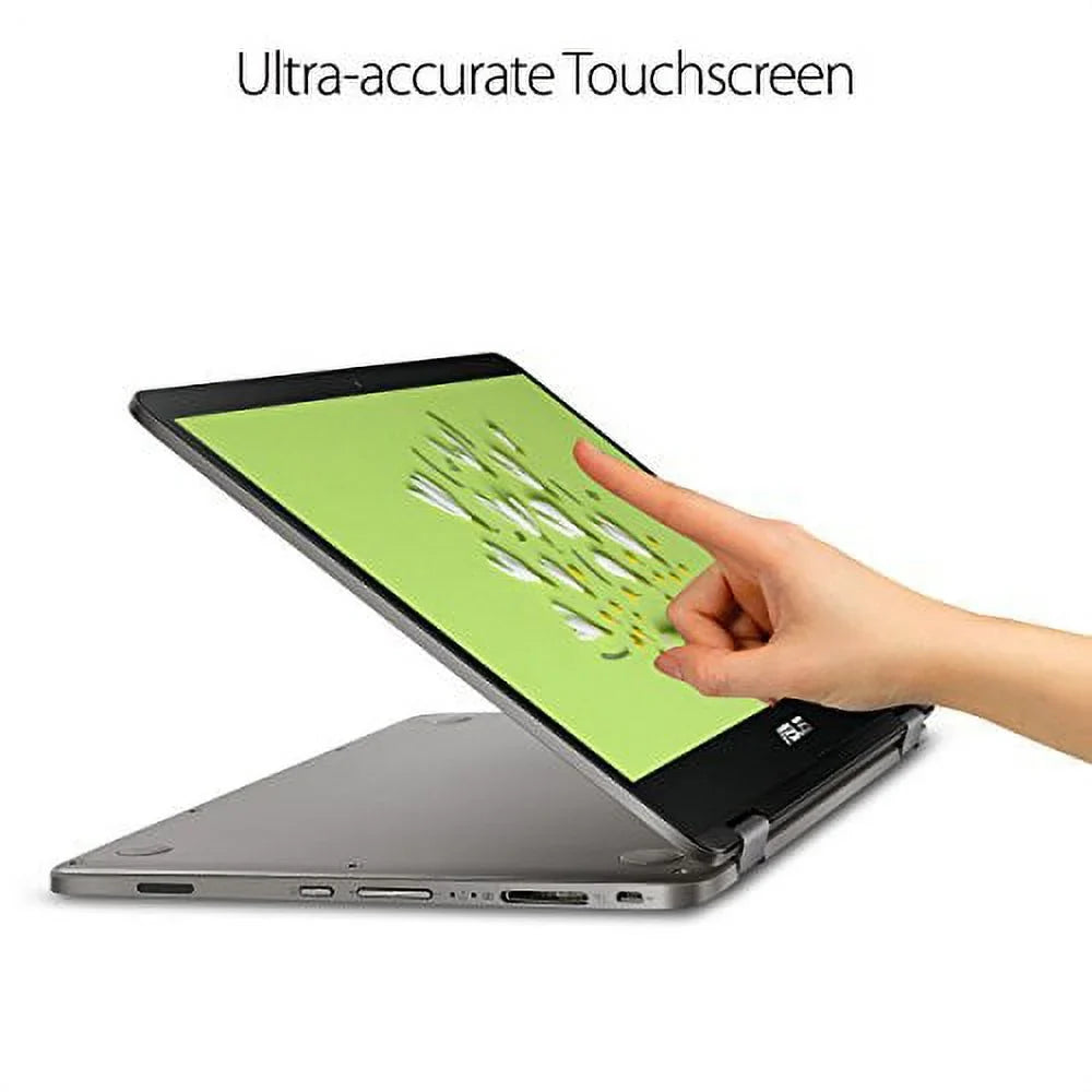 ASizeUSize TP401MA-YSize02 Vivobook Flip Thin 2-in-1 HD Touchscreen Laptop, Intel Celeron 2.6GHz Processor, 4GB RAM, 64GB eMMC, Windows 10 Size, 14"
