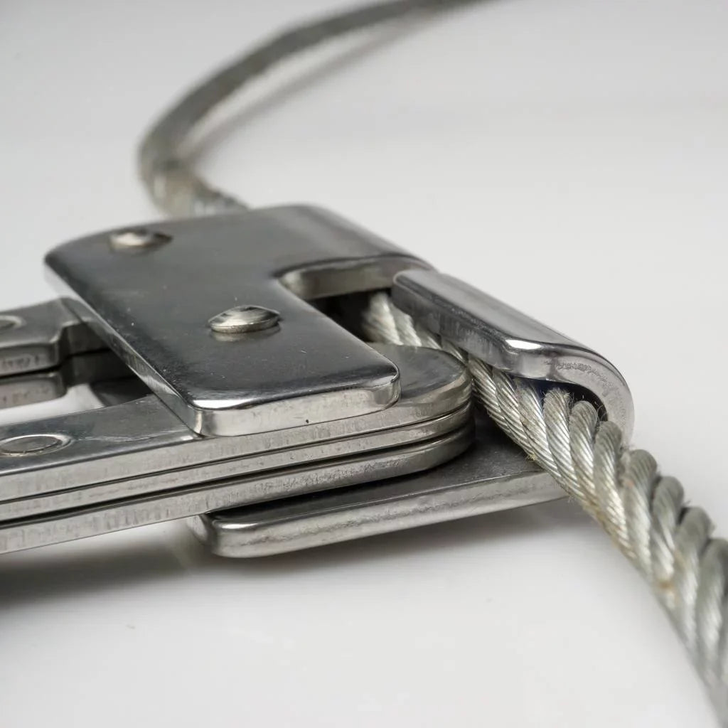 Rock Climbing Rope Grab Rock Climbing Fall Rope Riser Clamp Hardware, Sizetainless Sizeteel, Ultralight - for 10mm Rope